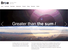 Tablet Screenshot of broe.com